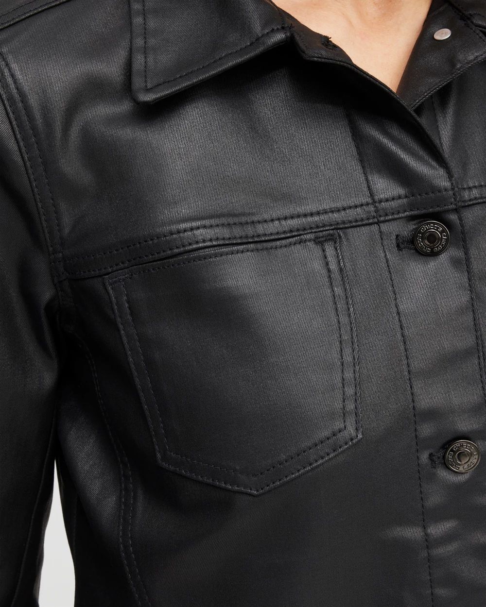 RT-151707  coated denim jkt Coated Denim Jacket | Chico's